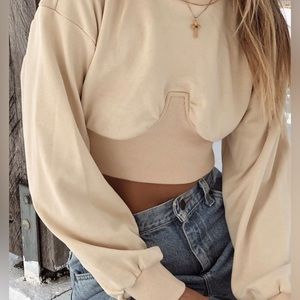 ✨Sabo Crop Corset Sweater✨